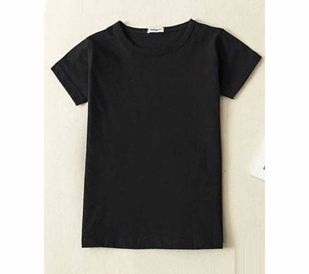 Black color Short Sleeve T-Shirt for baby boy