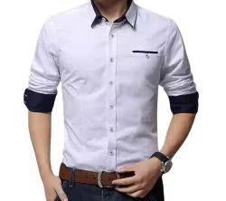   White Colour Long Sleeve Casual Shirt for Men