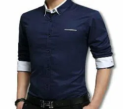 Navy Blue Long Sleeve casual Shirt/ Casual Shirt