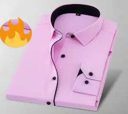   Long Sleeve Rose Color Casual Shirt for Men