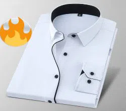   Long Sleeve White color casual shirt for men