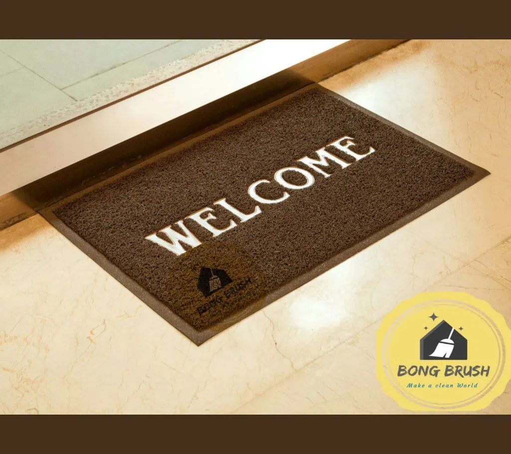 Welcome door mat brown 