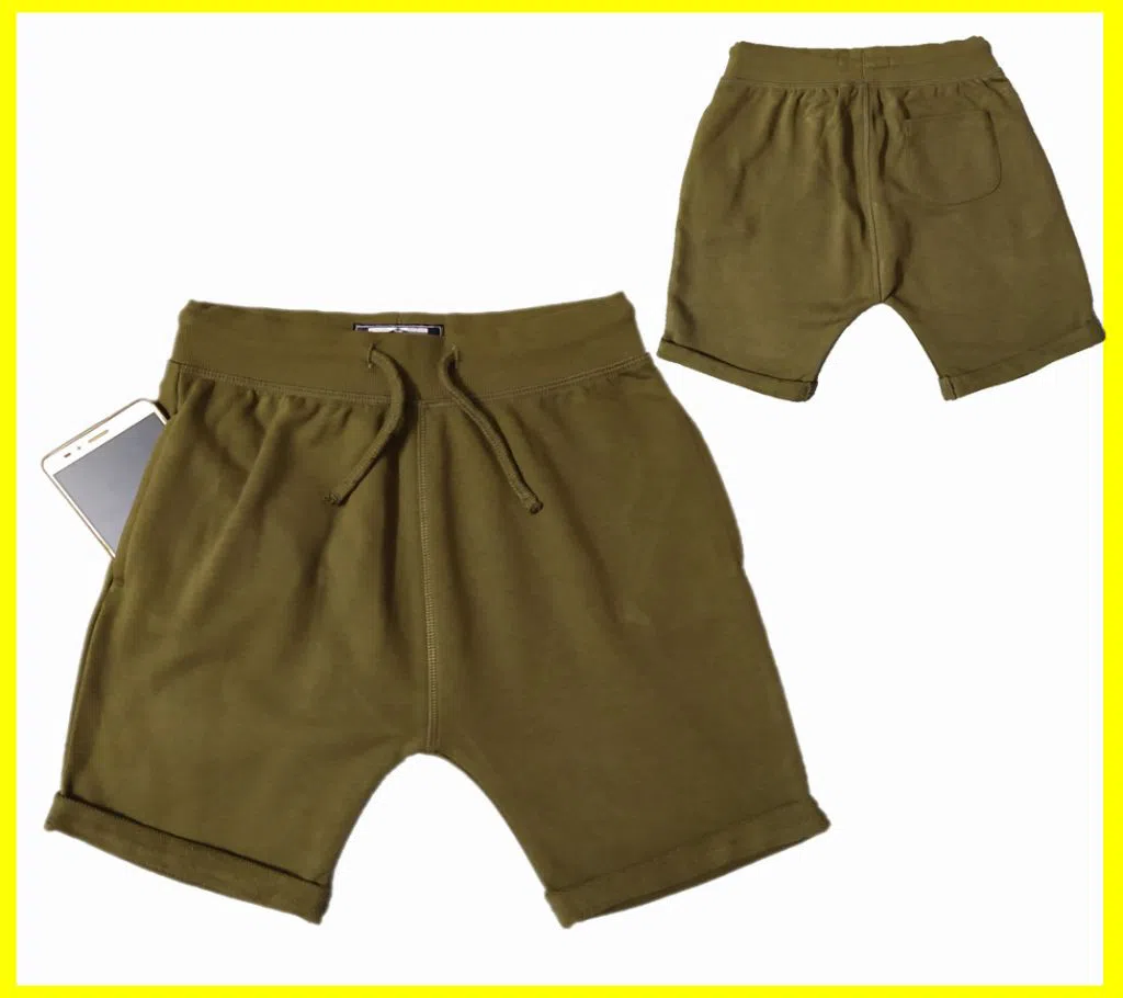 Boys Terry Short Pant (Olive)