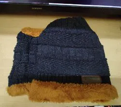 Winter cap with neck warm (ash)