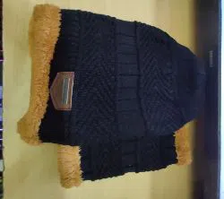 Winter cap with neck warm (black 3)