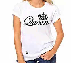 Ladies Half Sleeve T-shirt Queen