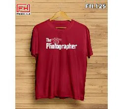 FH125(The Photographer) Unisex Half Sleeve T-Shirt - Maroon