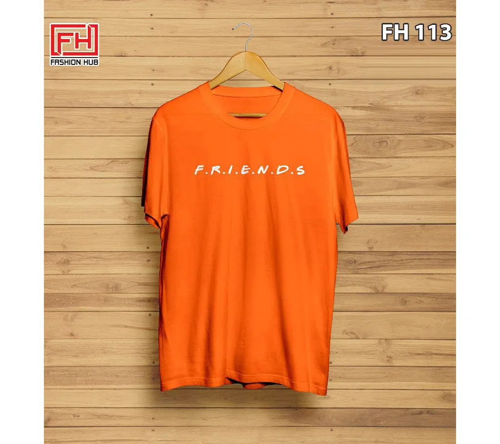 FH113-Friends Unisex Half Sleeve T-Shirt - Orange