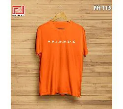 FH113-Friends Unisex Half Sleeve T-Shirt - Orange