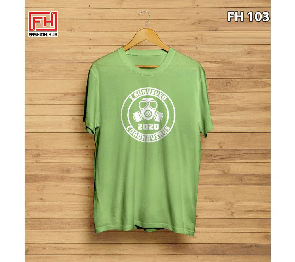 FH103-Coronavirus Unisex Half Sleeve T-Shirt - Olive