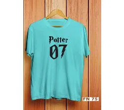 Potter 07 Sky Blue Mens Half Sleeve T-Shirt