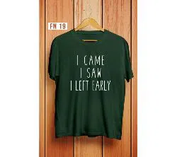 I Came I Saw Mens Half Sleeve T-Shirt