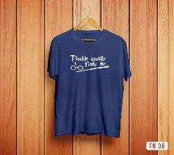 Trouble Usually Finds Me Mens Half Sleeve T-Shirt