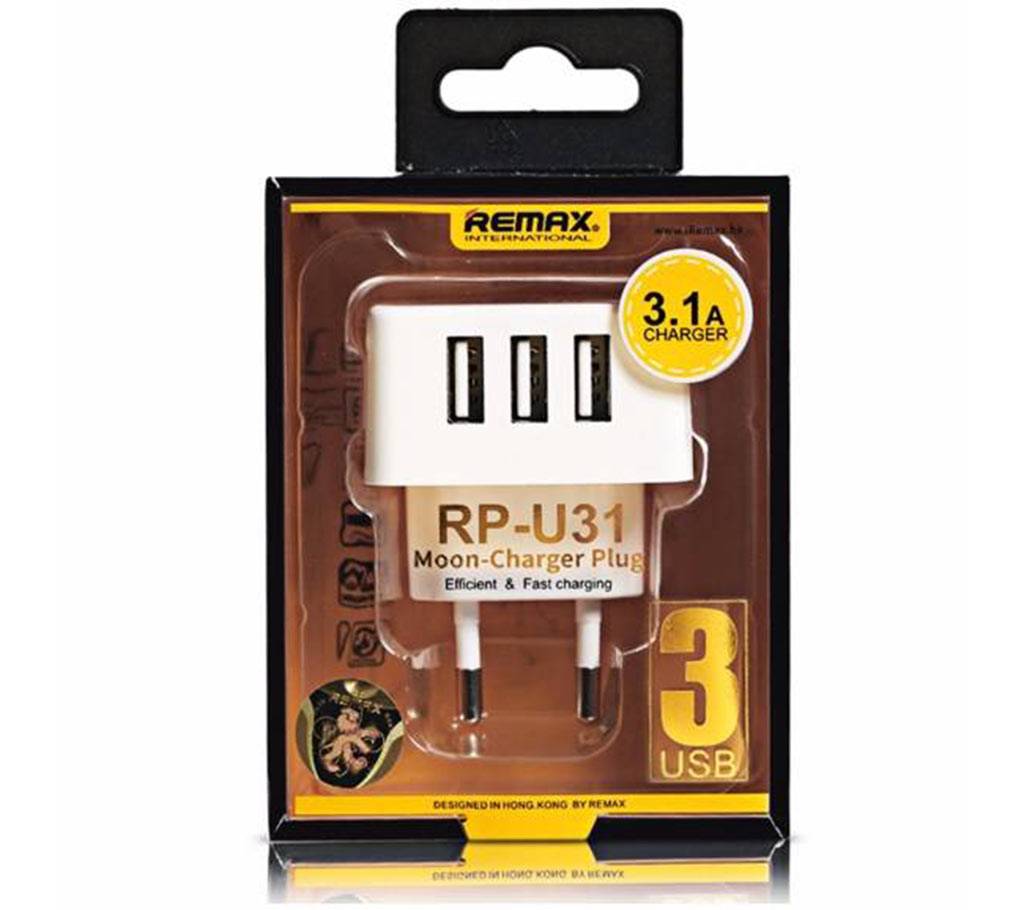 REMAX RP-U31 মুন চার্জার Plug 3-USB - W বাংলাদেশ - 527180