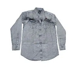 Cotton Casual Long Sleeve Shirt for Men ash