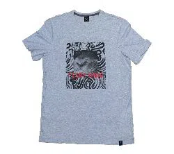 Export  Half Sleeve Brand T-Shirt for Men ash