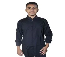 full sleeve cotton casual shirt for men black