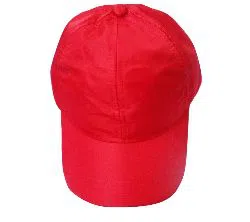 Red Cotton Cap for Men