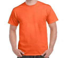 Orange Solid Color T-Shirt
