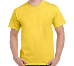 Yellow Color Solid T-Shirt