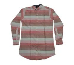 Long Sleeve Cotton Casual Shirt for Men maroon