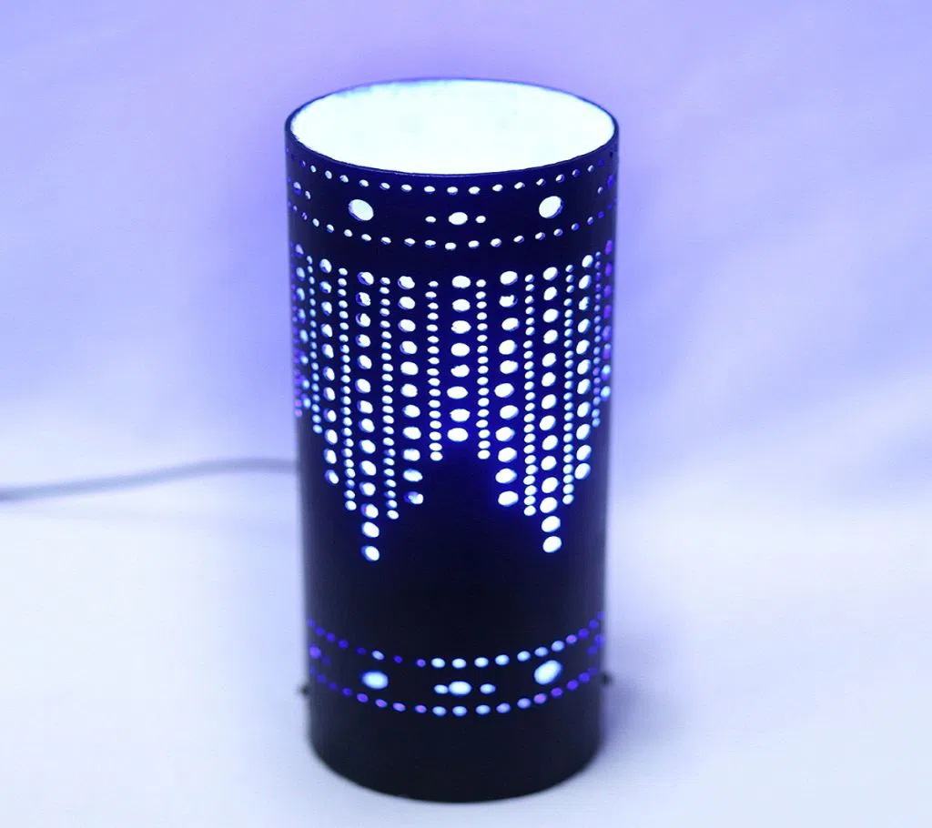 Table Lamp Shade With Color LED Bulb
