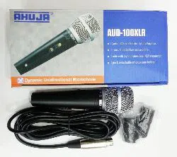 Ahuja AUD 100XLR Wired Microphone Copy Black