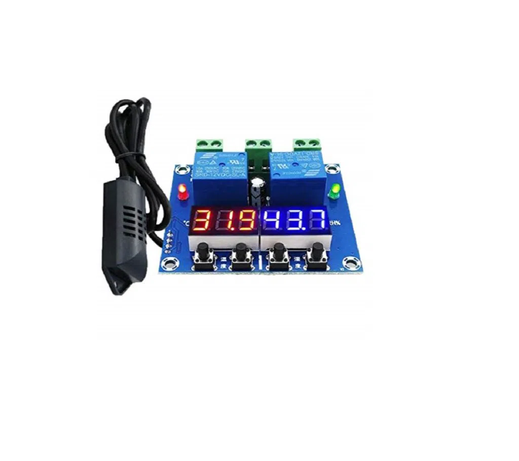 XHM - 452, Incubator Temperature and Humidity Control, Thermometer /Hygrometer/ Controller Module DC 12V LED Digital Display Dual Output