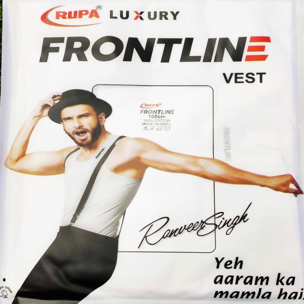 2 Pcs Rupa Luxury Frontline Cotton Comfortable Vest Undershirt for Men