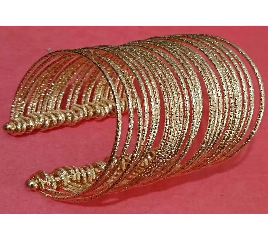 Golden Metal Bangles Churi Bracelet for Women & Girls