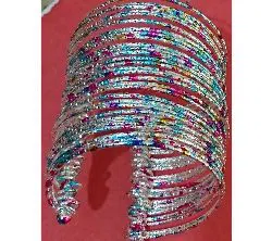 Multi-color Metal Bangles Churi Bracelet for Women & Girls