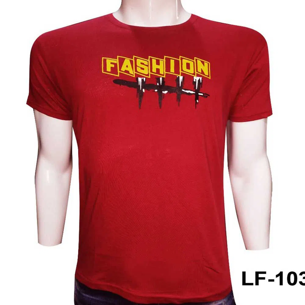 Stylish Lycra-Cotton T-Shirt For Men