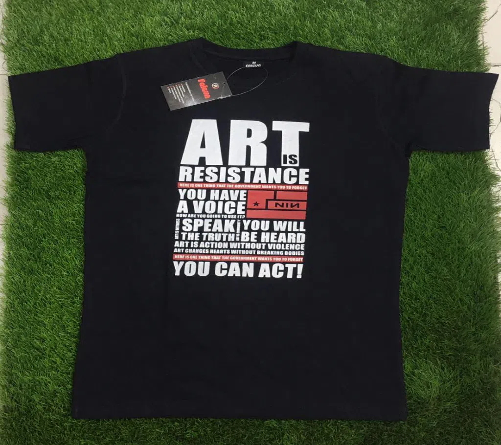 Is art Half Sleeve Cotton T Shirt for Men