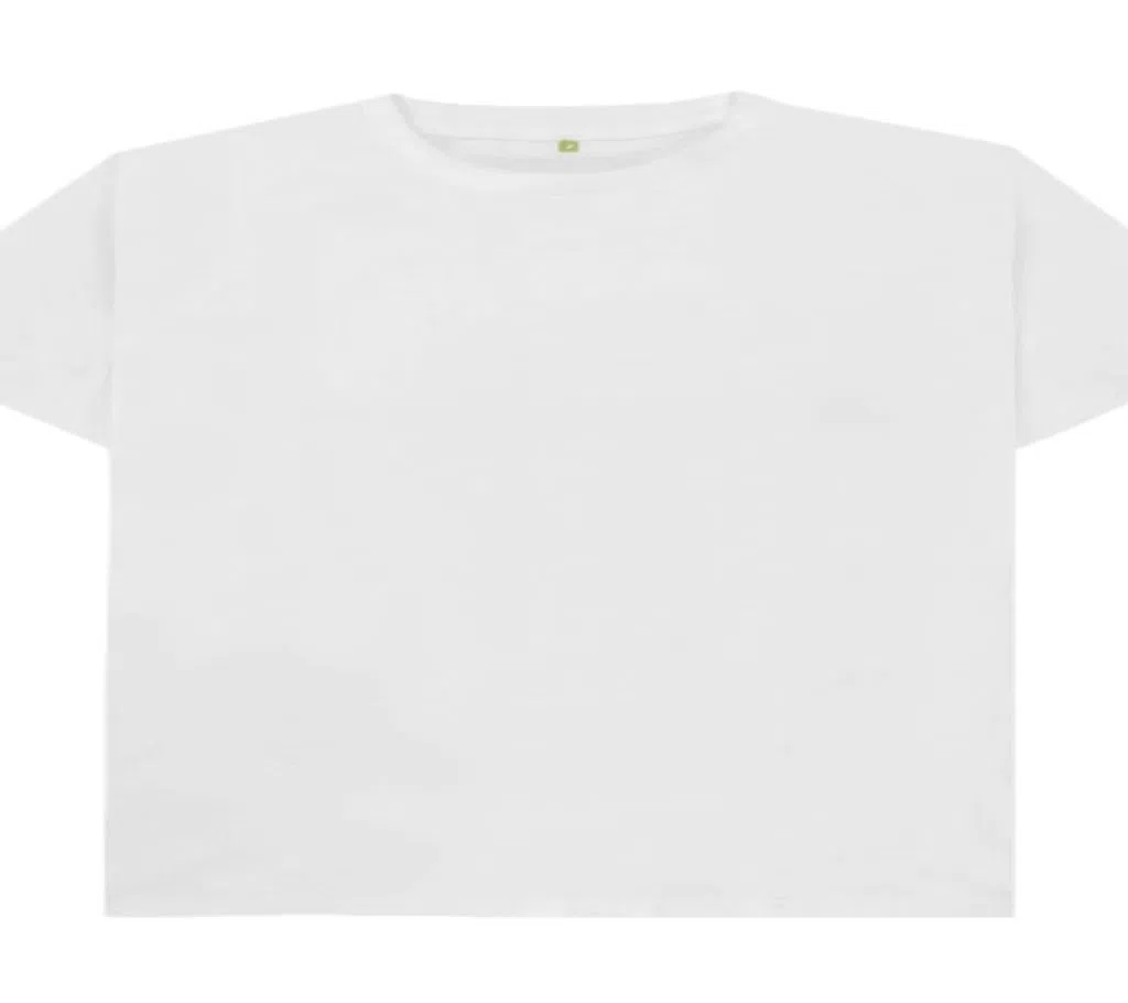 Half sleeve cotton tshirt for men  white 