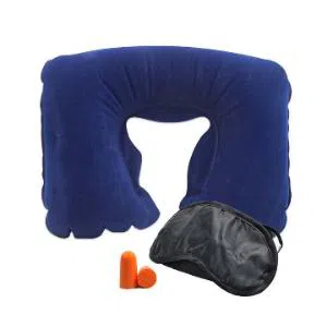 3 in 1 Ttravel pillow set with eye mask & Ear plug