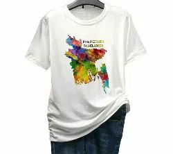 Proud Bangladesh  print t-shirt for Man
