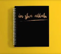 Insha Allah - Typography Notebook