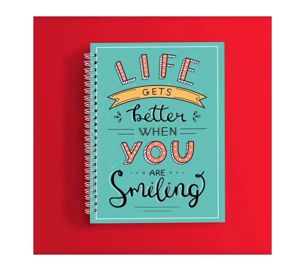Life is better - Typography Notebook