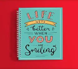 Life is better - Typography Notebook