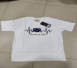 Printed Half Sleeve T Shirt For Men - White 