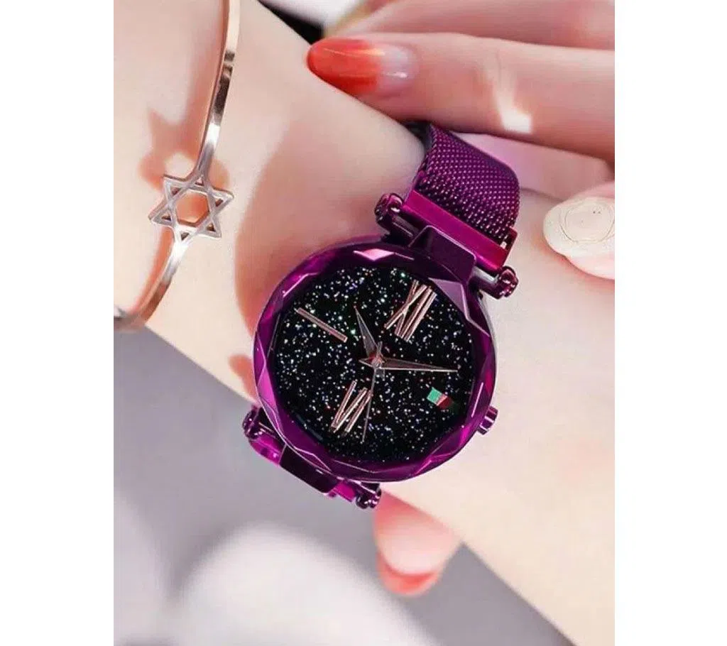 Gorgious Dior high quality magnet Analog Watch For Women Purple