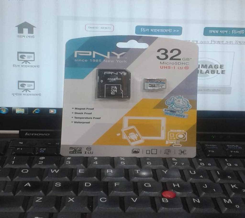 PNY 32GB Micro SD class-10 মেমরি কার্ড বাংলাদেশ - 683671