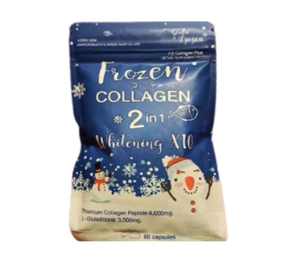 Frozen Collagen 2 in1 Whitening Capsules ( 60 Capsules ) Thailand