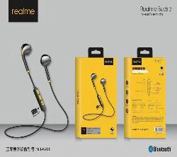 Realme Buds 2 Bluetooth Earphone Micro SD Supported with Volume Switch Wireless Stereo Earphone - Black (REALME)