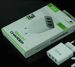 Smart 4.1A Quick Fast Charger 3in One For Micro USB Cable For Smart PhoneWhite