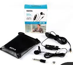 BOY_A BY-M1 Lavalier Microphone Camera Video Recorder for iPhone Smartphone Canon Nikon DSLR Zoom Camcorder.
