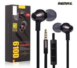 Remax RM 610D Super Bass Quality In-Ear Headphone ( Intelligent Recognition )-Black
