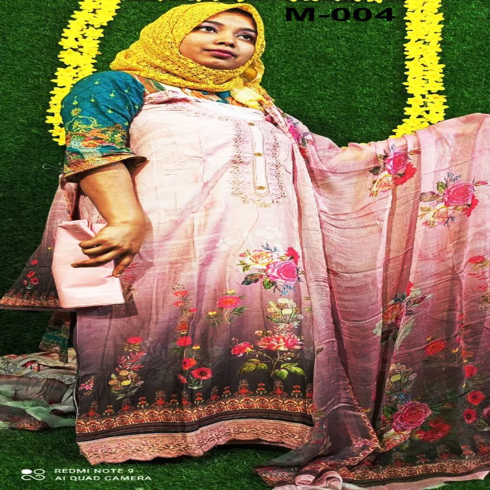 Unstitched digital Printed Lawn jhoom boutiqcs latest designd Cotton Three Piece For Women Salwar Kameez 