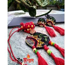 Embroidery Nokshi Jewellery set