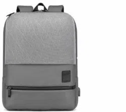 Arctic Hunter Grey B00360 Men Usb Backpack 15.6inch Laptop Bag Waterproof Camping Travel Shoulder Bag